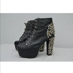 Jefferey Campbell Lita Black studded booties